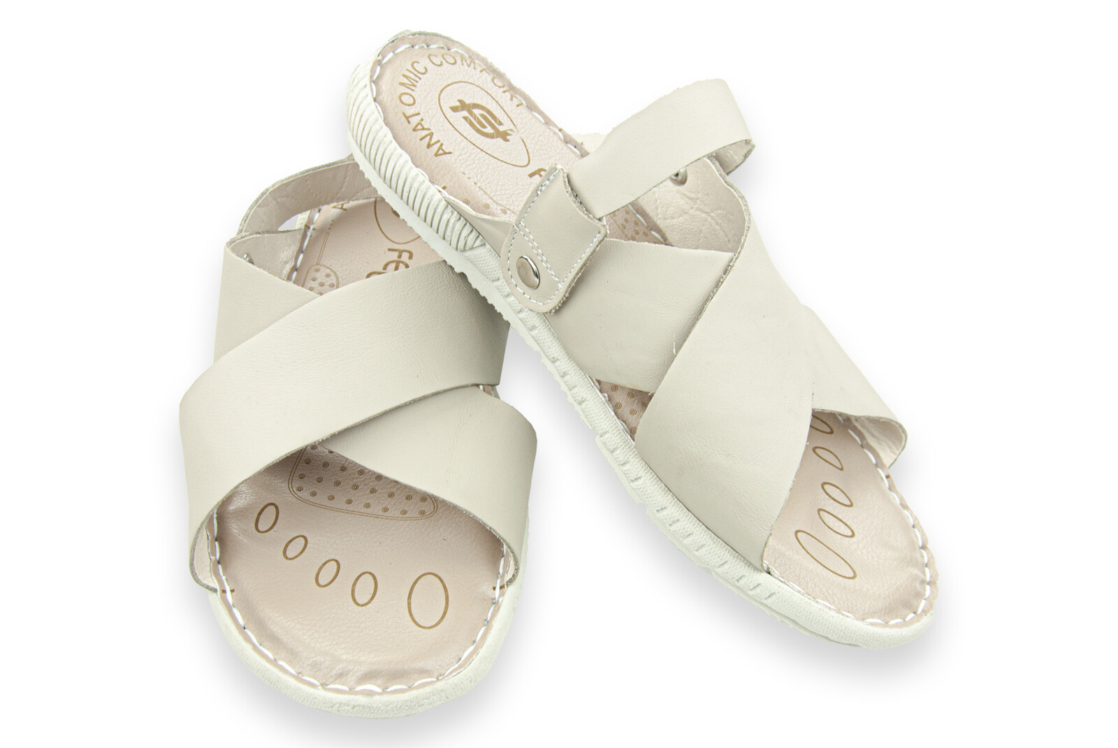 Hac%20Umre%20Sandaleti%20-%20Krem%20Renk