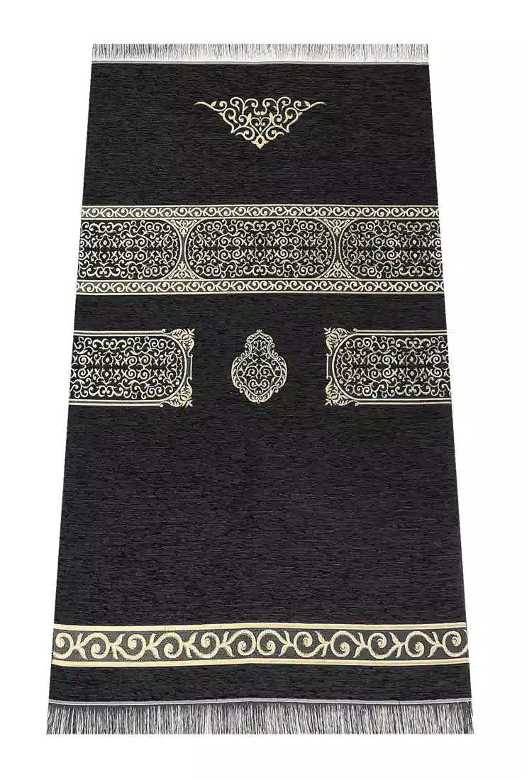Kabe Desenli Şönil Seccade - Siyah