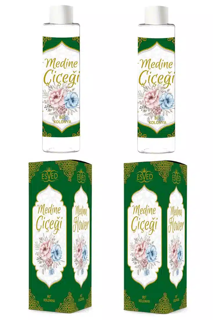 Medine Çiçeği Kolonya 400Ml. 80 Derece 2 Adet