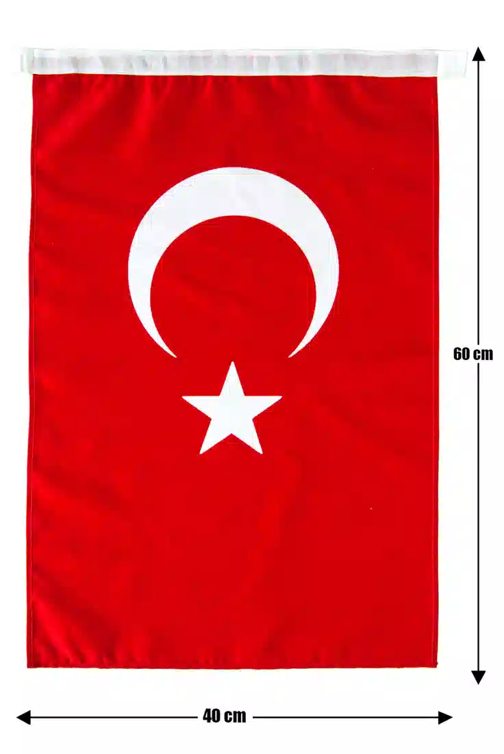 Türk Bayrağı 40x60 Alpaka Kumaş